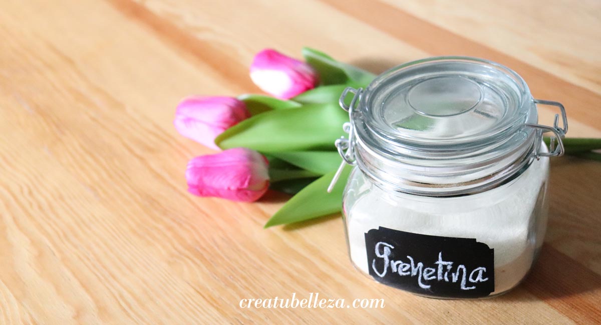 Grenetina para fortalecer el cabello, huesos y uñas naturalmente