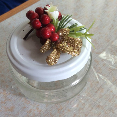 Decora un envase para exfoliante natural para manos y pies